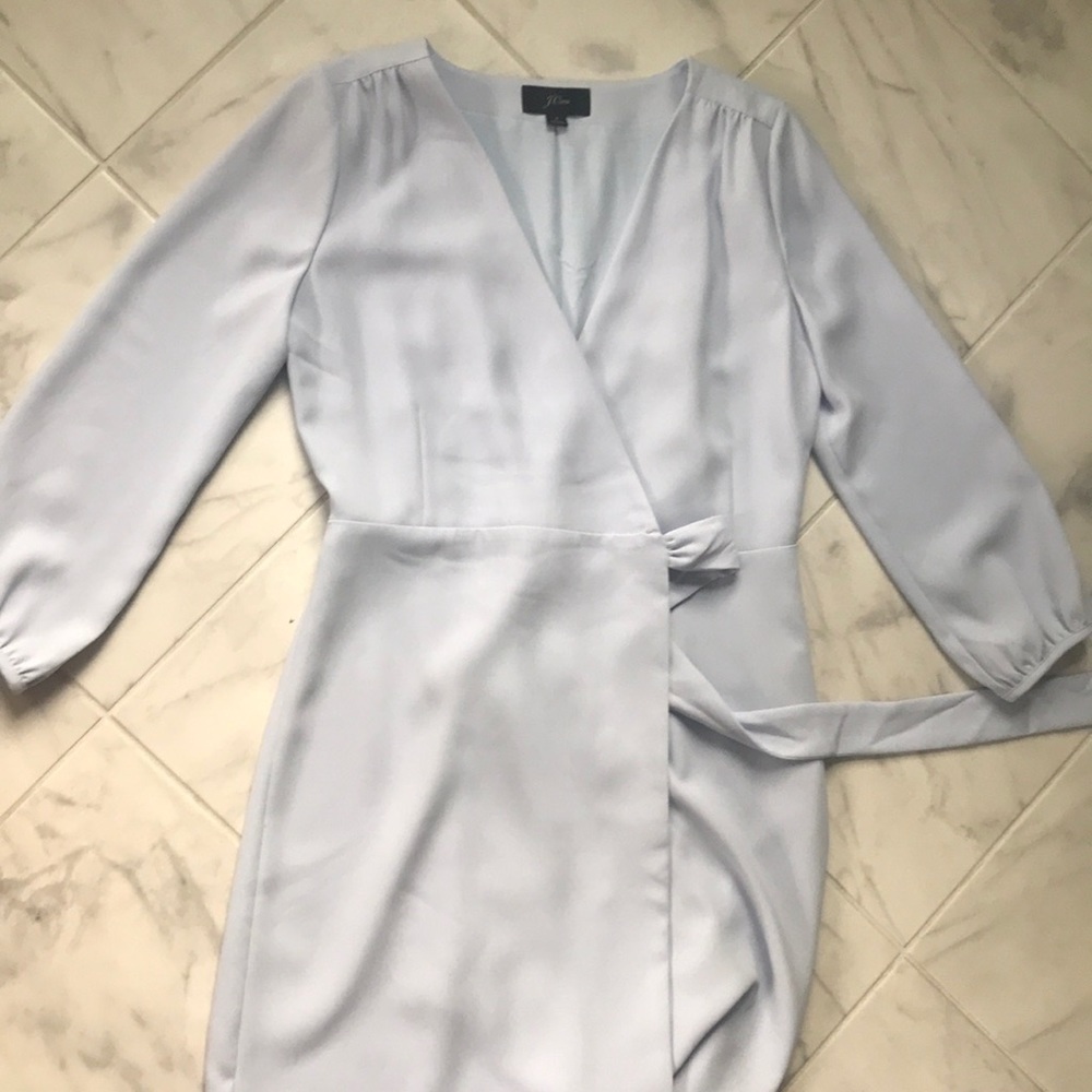 NWOT j. Crew 365 crepe wrap dress.